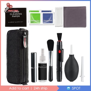 [Prettyia1] Kit de limpieza de cámara con estuche de transporte, bolígrafo de limpieza, hisopos de limpieza (1)