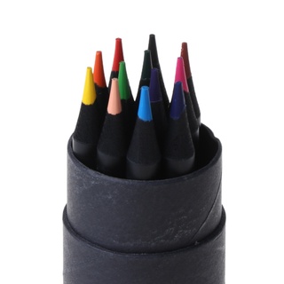 Red 12 Colors Wooden Drawing Charcoal Pencils Painting Crayon Sketching Pen Non-toxic Art Supplies (9)