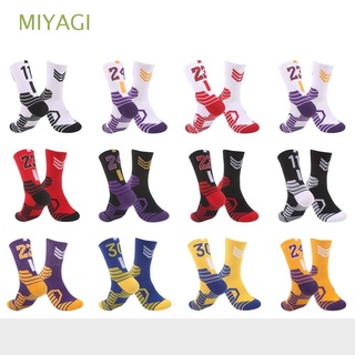 MIYAGI Fashion Sports Socks Football Basketball Socks Soccer Socks Men Women Outdoor Cotton Unisex Hiking Breathable Middle tube