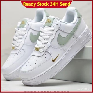 Ready Stock Nike Running Shoe Top Blanco Zapatos Gris Mini Gold Hook Zapatillas