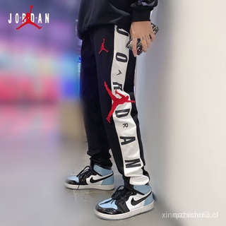 🙌 Nike Air Jordan Deportes Casual Hombres Pantalones Sueltos Pareja Recortados t5Eh