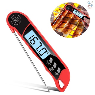 Termómetro de cocina de carne Digital de lectura instantánea portátil plegable pantalla LED termómetro de alimentos para el hogar cocina barbacoa parrilla B (9)