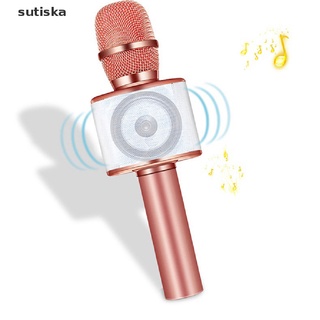 sutiska bluetooth inalámbrico de mano micrófono portátil karaoke usb micrófono nuevo cl (3)