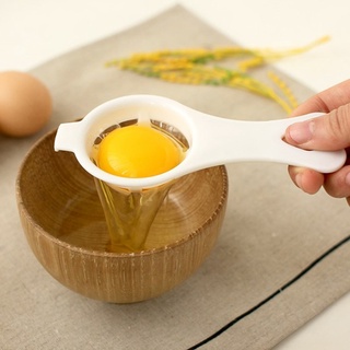 Separador de yema de huevo blanco, herramienta para hornear huevos de grado alimenticio, utensilios de cocina, separador de huevos, separador de herramientas de mano