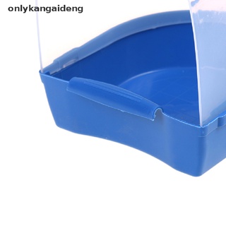 onlyka Plastic Bird Water Bath Box Bathtub Parrot For Parakeet Hanging Bowl CL (7)