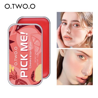 OTWOO Cosmetic Waterproof 3In1 Clay Lipstick & Blush & Eyeshadow O.TWO.O Long Lasting Lip Matte Nude Lip Tint Makeup