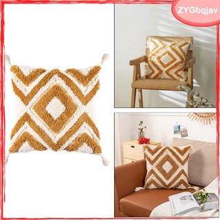 Throw Pillow Covers Pillowcases Tassels for Couch Sofa Hotel Decorative