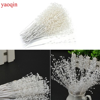 10 pzs ramos de novia creativos con cuentas de perlas blancas hechas a mano decoración de boda aplicada