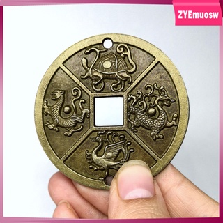Simulation Chinese Old Copper Coin God Beast Animal Lucky Coins Collectibles
