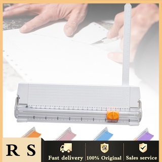 [ninkan] 857a5 cortador de papel deslizante portátil mini trimmer con regla plegable para manualidades