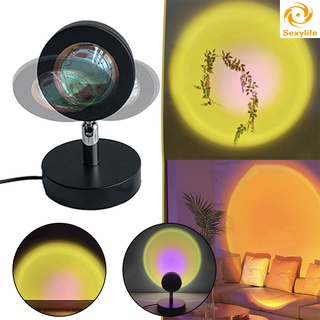 Sl Sun/Sunset proyector lámpara USB LED atmósfera lámpara de pie ángulo ajustable pequeña luz de noche para el hogar (1)