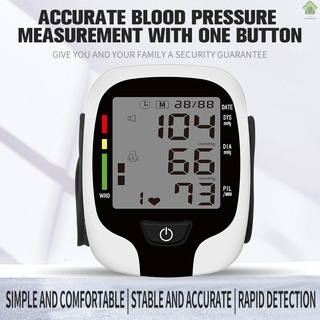 Nuevo Monitor de presión arterial automático medición de presión arterial muñeca electrónica esfigmomanómetro detección de frecuencia de pulso transmisión de voz pantalla LCD familia herramienta de diagnóstico padres regalo (7)