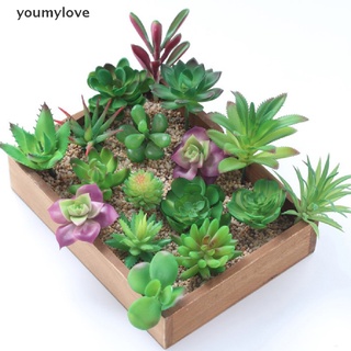 [youmylove] Mini Plantas Suculentas Falsas Artificiales Cactus Hogar Jardín Oficina Decoración En Miniatura .