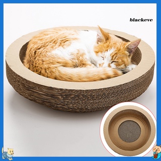 Bl-Cat - almohadilla para rascar, diseño de gatitos, cartón corrugado, para descansar, nido, garra de juguete