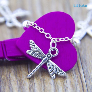 changshic-Simple Dragonfly Tassel Charm Ball Chain Bracelet Bangle Women Jewelry Gift