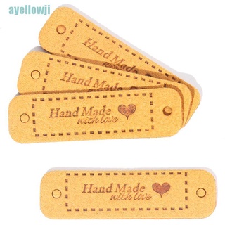 20 etiquetas hechas a mano con etiquetas de amor etiquetas de ropa manualidades costura 56 x 15 mm (7)
