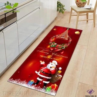 Navidad de navidad larga moderna alfombra de piso alfombra antideslizante para habitación dormitorio casa cocina