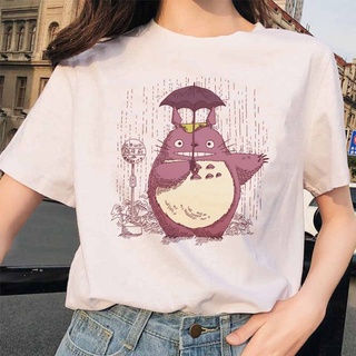Japonés Ulzzang Anime Miyazaki Hayao Harajuku Nuevo Totoro Espíritu Lejos Estudio Ghibli T Camiseta