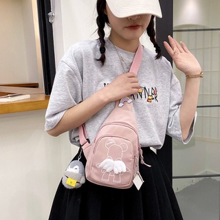 Bolsa de pecho bolsa de mensajero femenino bolso de hombro bolsa de pecho de dibujos animados teléfono móvil