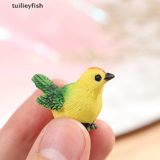 tuilieyfish resina adorno para el hogar lindo pajaritos animal modelo figura jardín artesanía decoración cl
