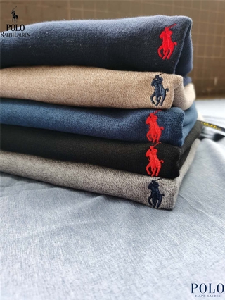 Polo de moda Ralph Lauren - suéter de algodón de Color clásico para hombre (1)