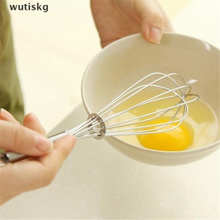 wutiskg nuevo batidor de huevos giratorio de acero inoxidable de 6 pulgadas/mezclador de espuma/herramientas cl (3)