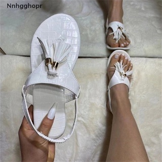 [nnhgghopr] mujeres borlas slingback sandalias dedo del pie abierto gladiador bohemia peep toe casual confort zapatos planos venta caliente