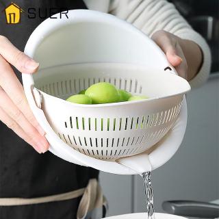 SUER colador de frutas/herramienta de limpieza de verduras/utensilios de cocina/cesta de drenaje (1)
