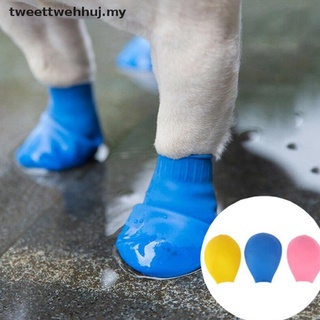 New^*^ zapatos para perros/mascotas impermeables globos de goma botas de lluvia calzado gato calcetines para cachorro [tweettwehhuj]
