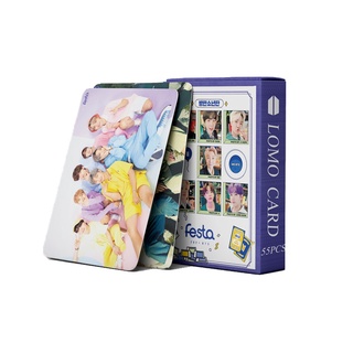 54PCS BTS Photocards 2021 Festa Album LOMO Card V JK Photocard