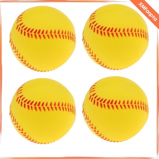 4x 9\\\\" bola animosa de béisbol para entrenamiento de bates de seguridad amarillo (1)