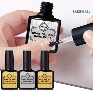 Lacewall 8ml UV LED Soak Off Top Base Coat Long Lasting Nail Art Paint Polish Primer (1)