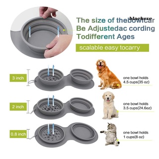 Be-Pet Bowl plegable portátil de silicona para gatos, perro, perro, doble arco, accesorios para mascotas (7)