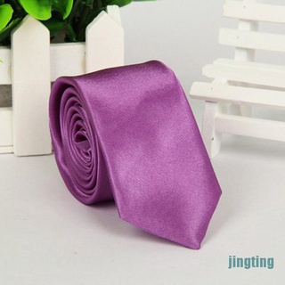 [jingting] nuevo clásico sólido liso de 22 colores jacquard tejido mezcla de seda de los hombres corbata corbata corbata