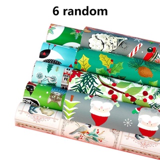 MOT 6 hojas 50x70cm papel de regalo regalo regalo regalo DIY envolturas de embalaje para fiesta de navidad navidad