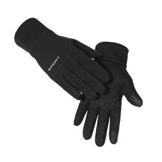 Guantes térmicos deportivos de invierno impermeables antideslizantes para jugador negro guantes de campo deportivo/guantes de fútbol para ciclismo