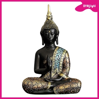 estatua de buda meditando paz sentado adorno para la decoración de la sala de estar