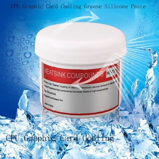 【machinetoolsbi】100g White Heat Sink Compound CPU Graphic Card Cooling Grease Silicone Paste