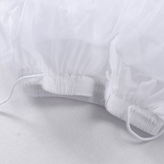 Inn mujeres 4 capas elásticas cordón cintura debajo de la falda de Color sólido corta enagua suave malla de tul hinchada tutú falda para vestido de novia (4)