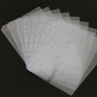 10Pcs PVC A5 mangas 4 bolsillos álbum carpeta manga suelta hoja bolsa para 3 pulgadas Photocard Lomo tarjeta