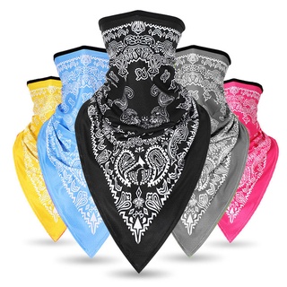 Fashion Printed Outdoor Cycling Breathable Anti UV Sun Triangle Face Cover Scarf
