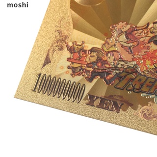 moshi el rey pirata hoja de oro 100 billones de yen moneda conmemorativa billete moneda. (5)