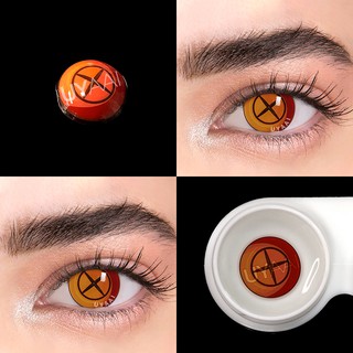 UYAAI lentes de contacto de Color motosierra hombre power ojos Halloween cosplay lentes de contacto para ojos 14,5 mm maquillaje para cosplay power eyes (2)