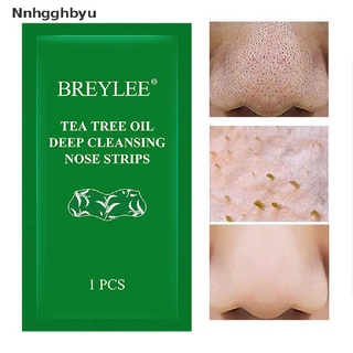 [Nnhgghbyu] Tea Tree Oil Essence Cleansing NosePore Strip Remove Oil Black Head Pimple Patch Hot Sale