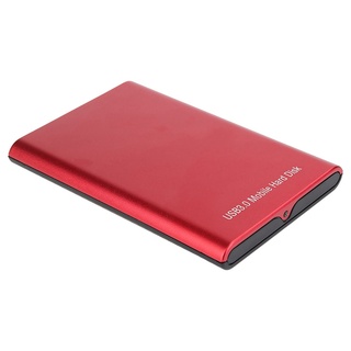 2x 1tb discos duros externos usb 3.0 2.5 portátil ultra delgado aleación de aluminio metal disco duro móvil (rojo y más grande)