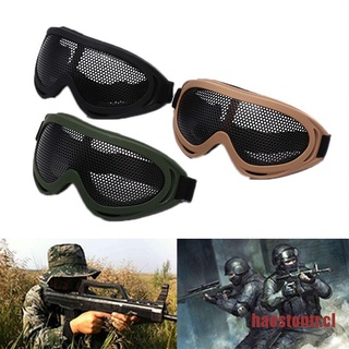TONTR Tactical Airsoft Hunting Metal malla lente gafas de seguridad deportes gafas gafas