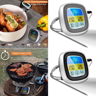 Termómetro De Carne Digital Para Barbacoa , Horno De Cocina , Pantalla Táctil Para Asar
