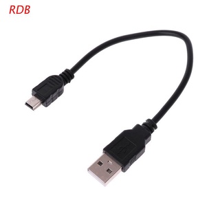 RDB USB 2.0 court A mâle vers mini 5 broches B Data Câble cordon adaptateur