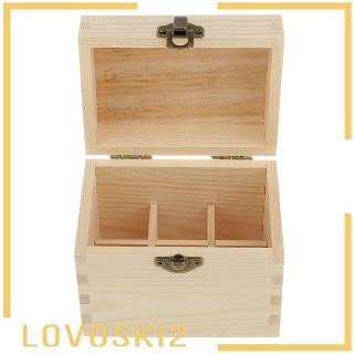 [LOVOSKI2] 6/25/30 ranuras de madera llevar caja de exhibición organizador para botellas de aceite esencial viales