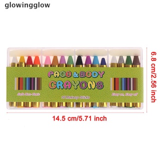 Glwg 16 Colors Painted Face Crayons Children Face Body Painting Paint Prop Glow